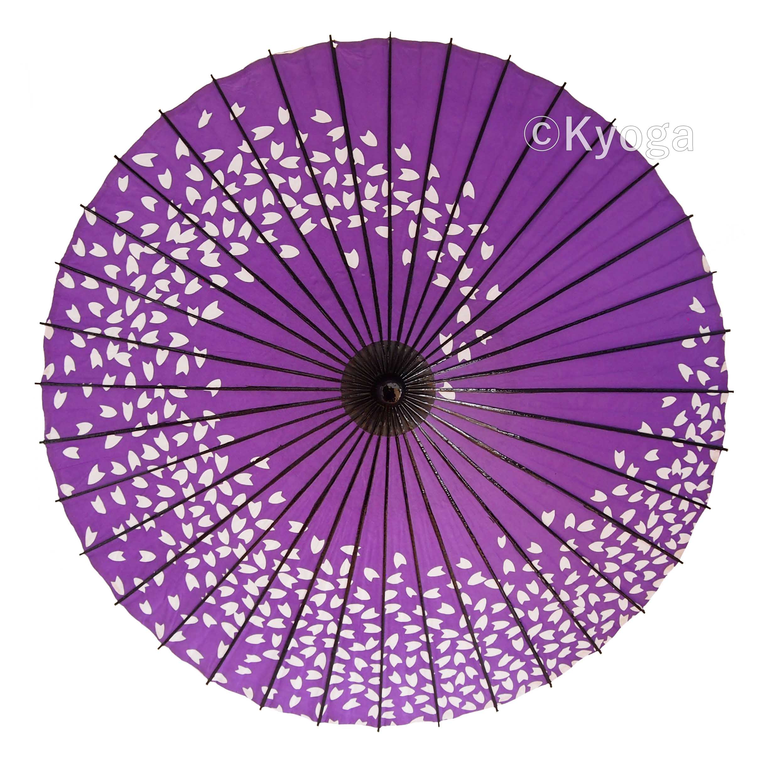 和傘・野点傘専門店 恭雅】 和傘 − 紙傘 尺5 桜渦 紫