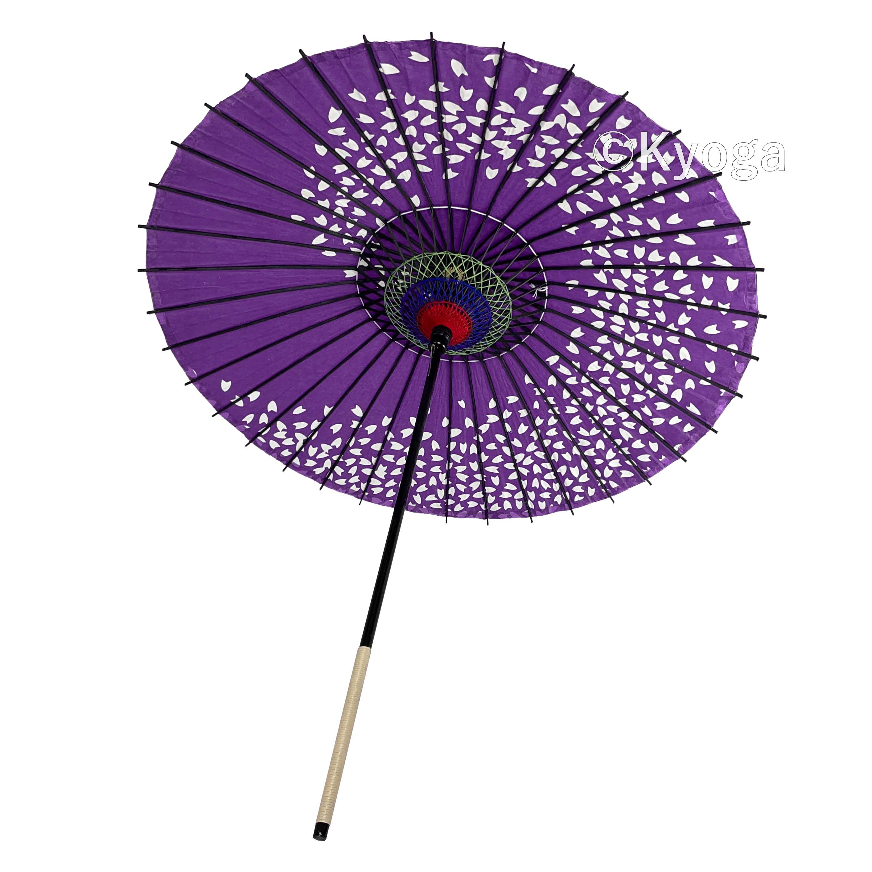 和傘・野点傘専門店 恭雅】 和傘 − 紙傘 尺5 桜渦 紫