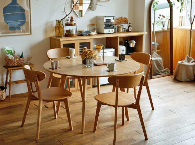 円形ダイニングテーブル RIVER（リバー）直径120cmタイプ｜北欧