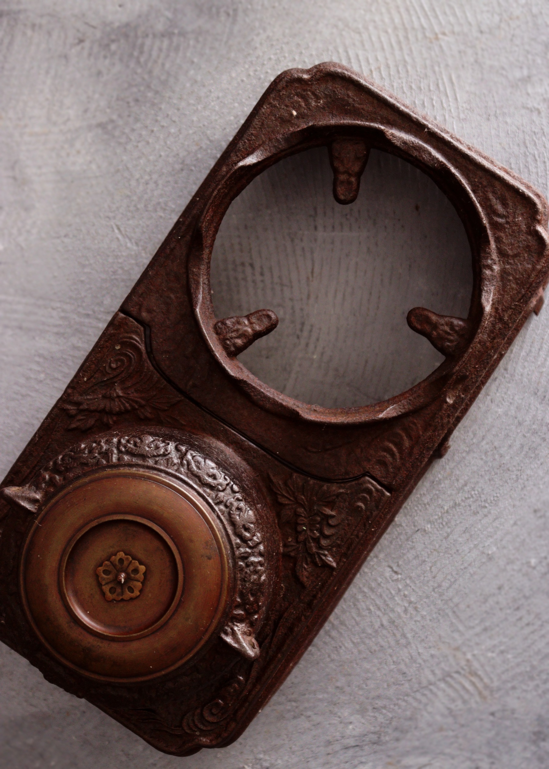 デザイン綺麗な銅壷 長火鉢 火鉢道具 鉄Antique Sam's Collection