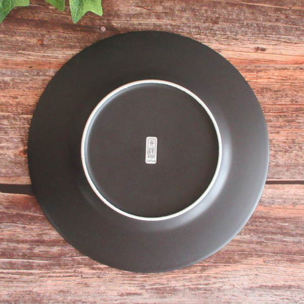 光洋陶器 ナイトストリーム 26cmリムプレート マット&シャイニー