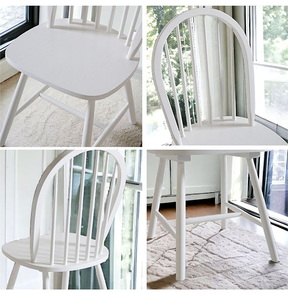 ダイニングチェア ウィンザーチェア ホワイト ココリボン｜おしゃれ