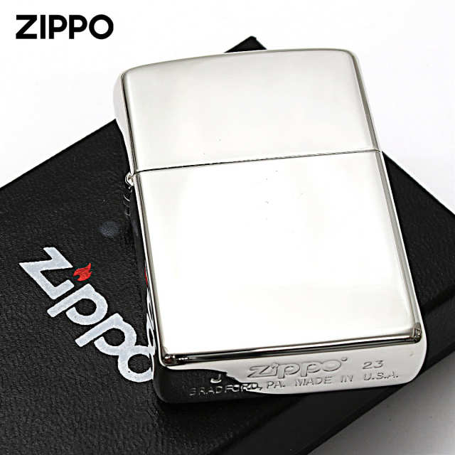 Zippo ジッポー 無地 100 ミクロン ＃200 ミラー 鏡面 ポリッシュ 銀