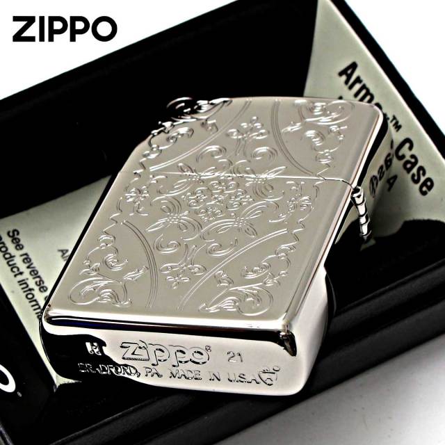 Zippo ジッポー アーマー クロス 十字架 シェル 貝貼り 両面加工 ARMOR