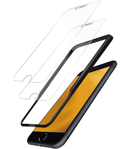 Amazon.co.jp: iPhoneSE(第2世代)/8/7/6s/6 保護フィルム 角割れしない