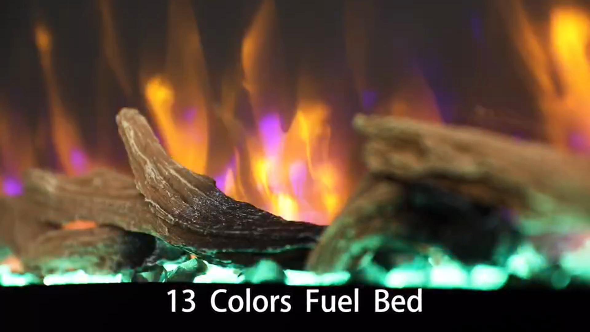 Amazon.com: PuraFlame Alice 68 Inches Recessed Electric Fireplace