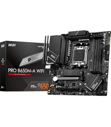 Amazon.com: MSI PRO B650M-A WiFi Motherboard AMD B650 Socket AM5