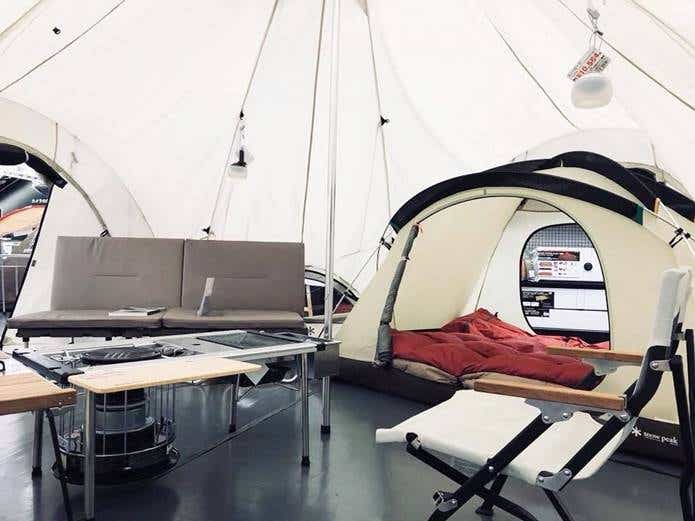 購入者インタビュー】スノーピーク発の巨大テント「スピアヘッド」の