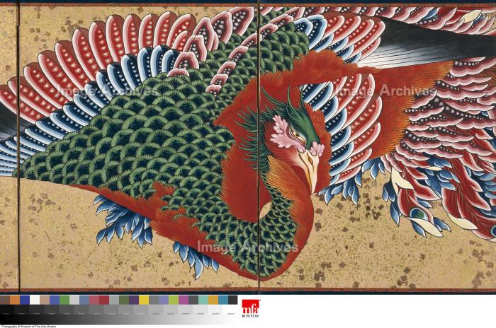 作品詳細 | 鳳凰図屏風(部分) | イメージアーカイブ - DNPアート