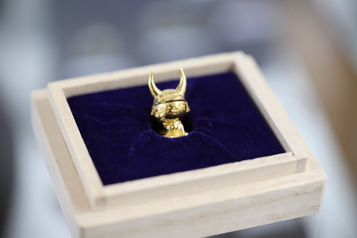 純金ひこにゃん。シリアルナンバー付き（写真提供＝RASKGem