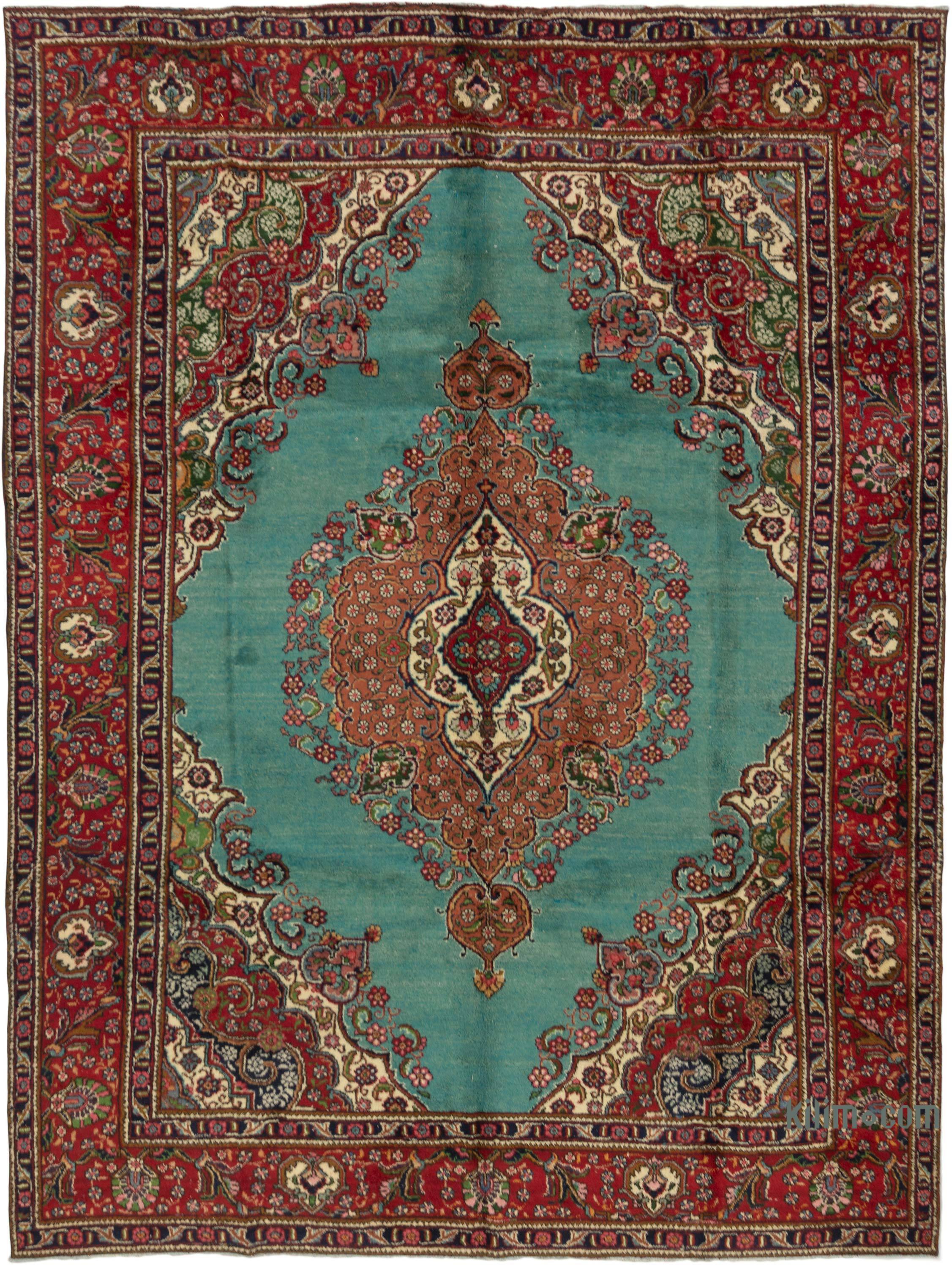 Vintage Hand-Knotted Oriental Rug - 9' 10