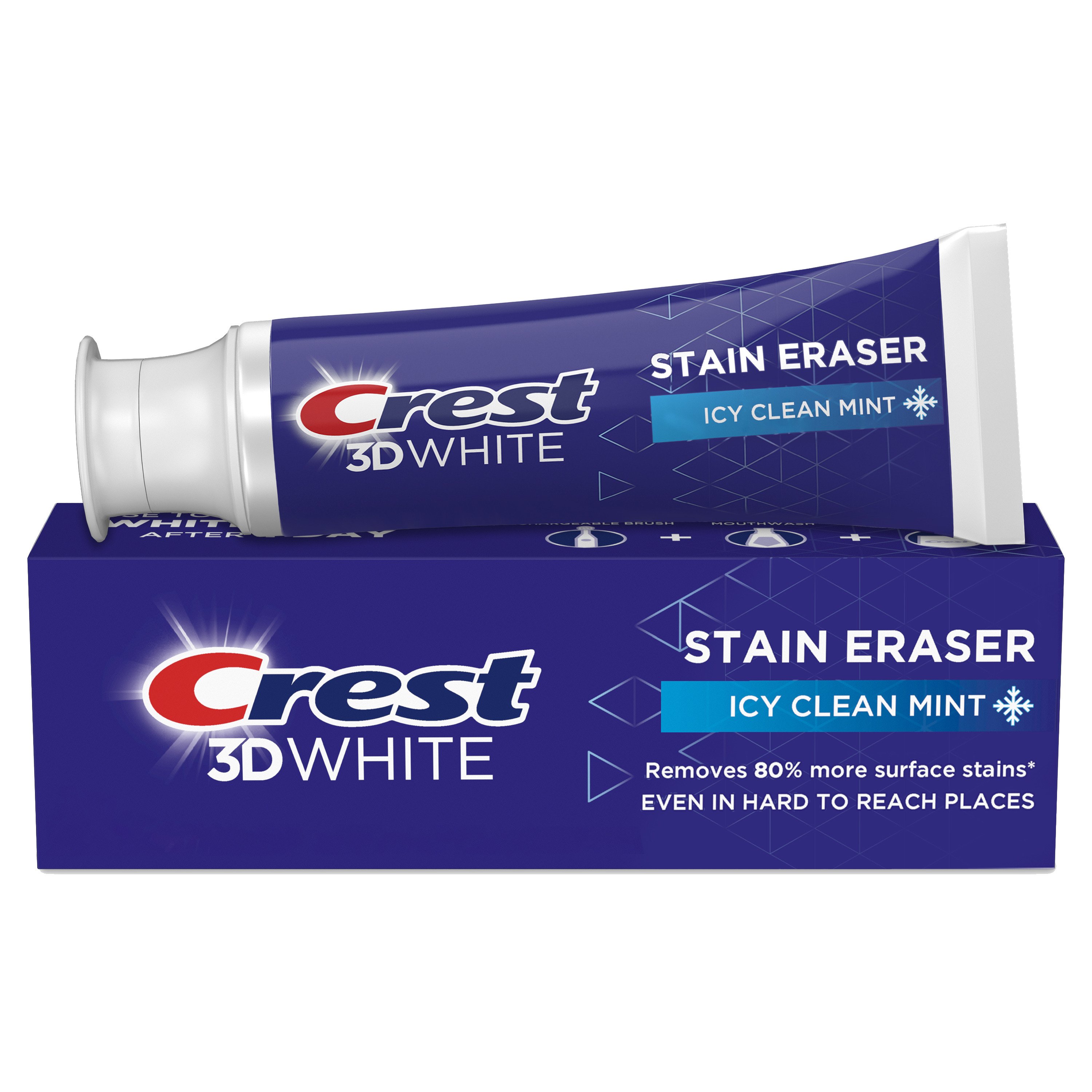Crest 3D White Stain Eraser Toothpaste - Icy Clean Mint, 2.7 oz