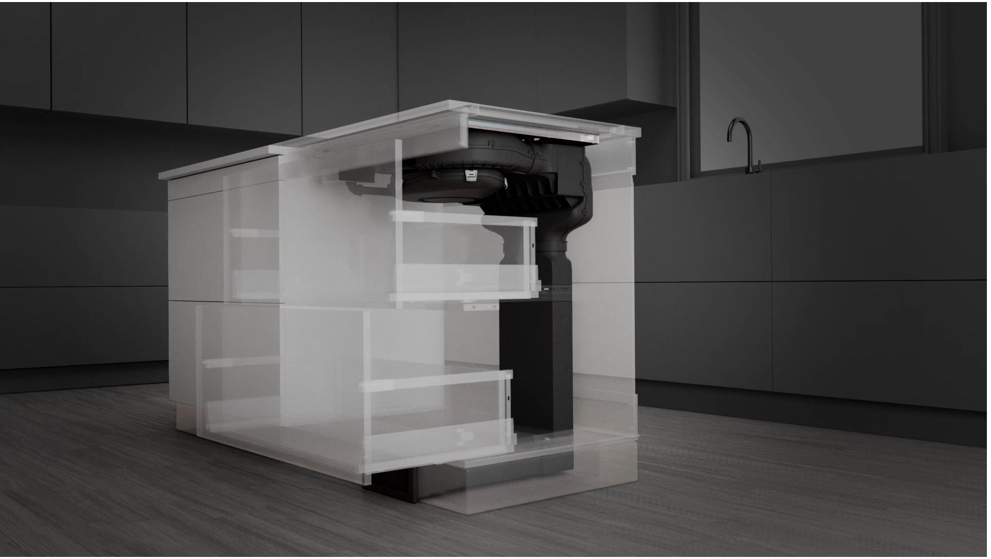 Jenn Air JIDT836SBL 36 Inch Downdraft Induction Cooktop: Black