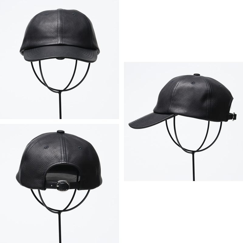 KIJIMA TAKAYUKI (キジマタカユキ) COWHIDE 6PANEL CAP / カウハイド 6