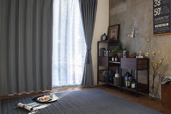 遮光カーテン ニューファイン グレー 200×178cm 1枚入 | カーテン