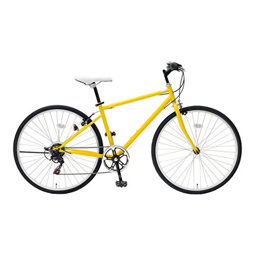 直送】26型シティクロスバイク マンゴーイエロー - 自転車
