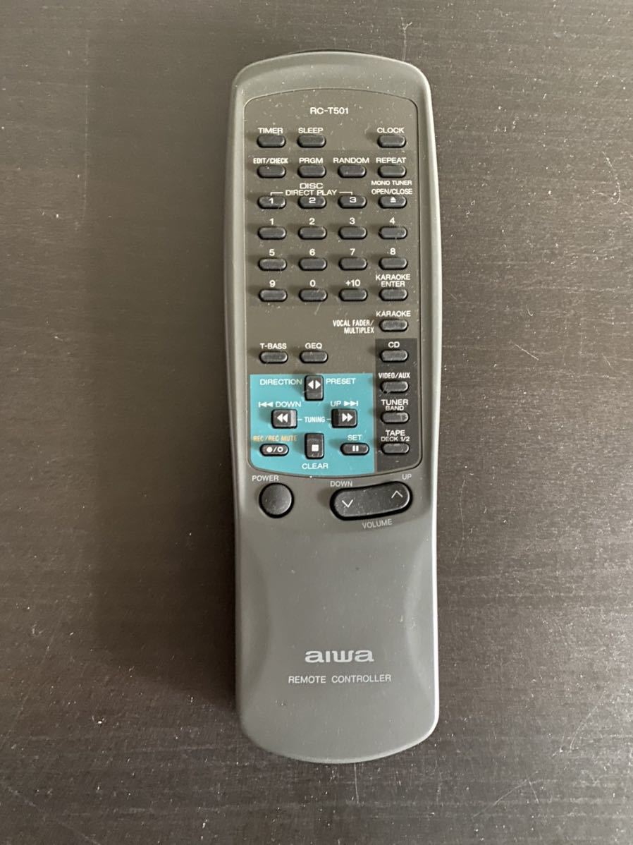 良品 AIWA ステレオシステム CX-NV50G XG-V50G アイワ 動作品 リモコン