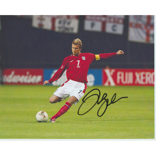 デヴィッド・ベッカム☆直筆サイン入り写真証明書COAの落札情報詳細