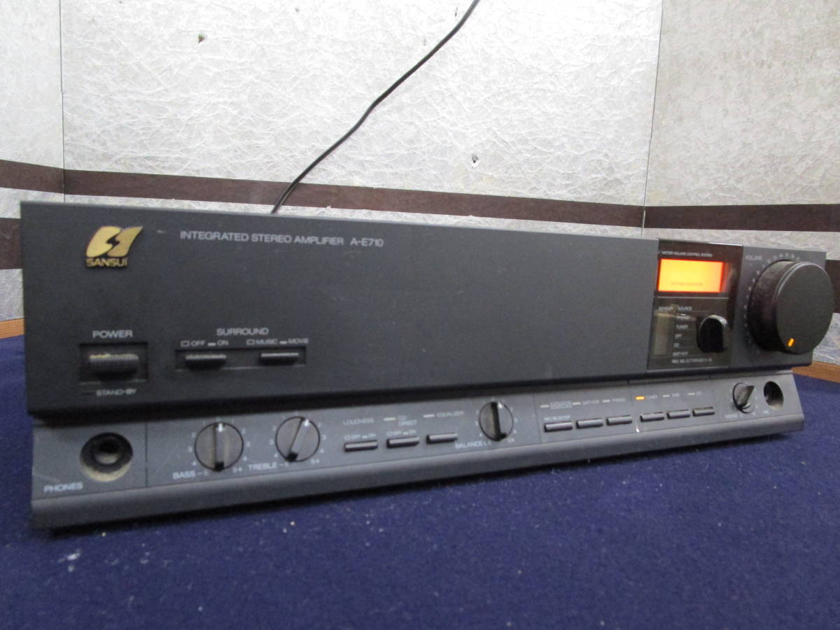 ジャンク品】◇SANSUI サンスイ 山水 プリメインアンプ A-E710 通電