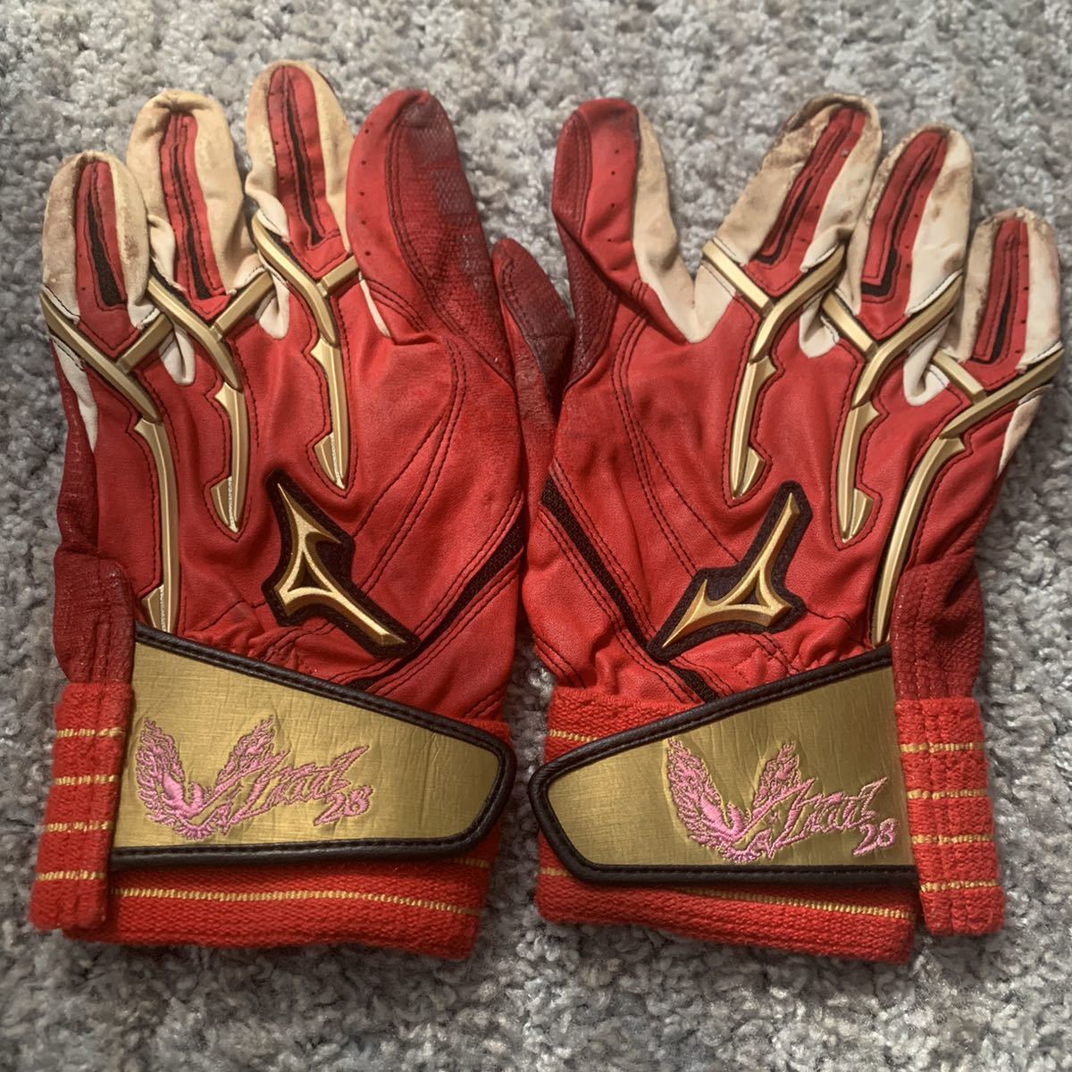 ミズノプロ バッティンググローブ手袋新井良太選手阪神タイガース 元