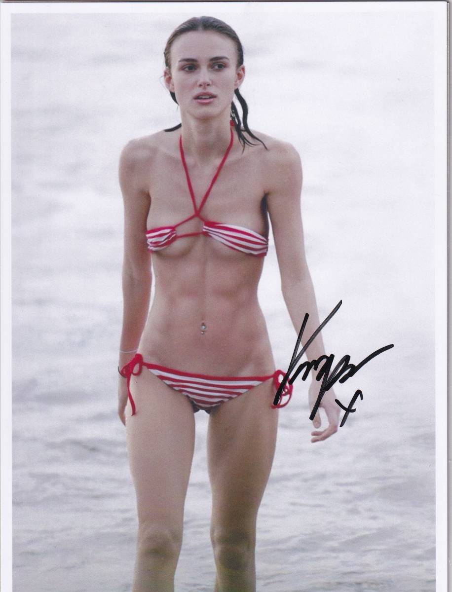 キーラ・ナイトレイ直筆サイン入り写真☆ 証明書COA付2Lサイズ○127