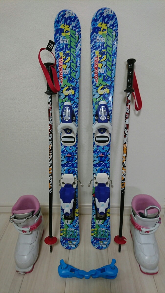 STREULE 子供用スキー3点セット 中古 中古 子供用スキー板 板120cm ブーツ