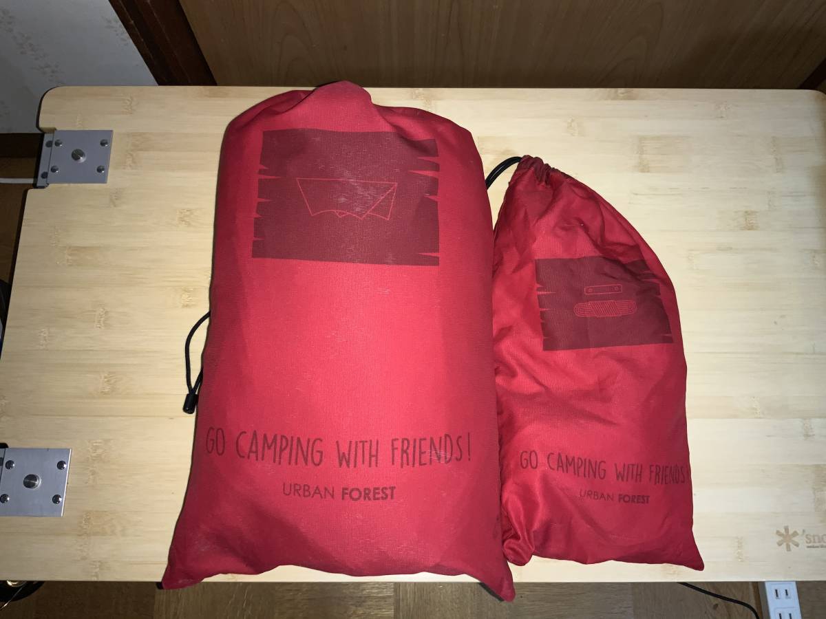 The Arth & urbanforest 幕男 あか ヘキサ タープ アーバンフォレスト