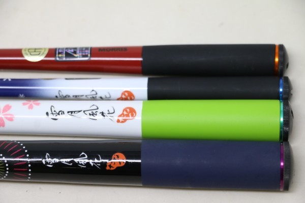 美品 モーリス/MORRIS タナゴ竿 雪月風花 春夏秋冬4本セット (C4529)の