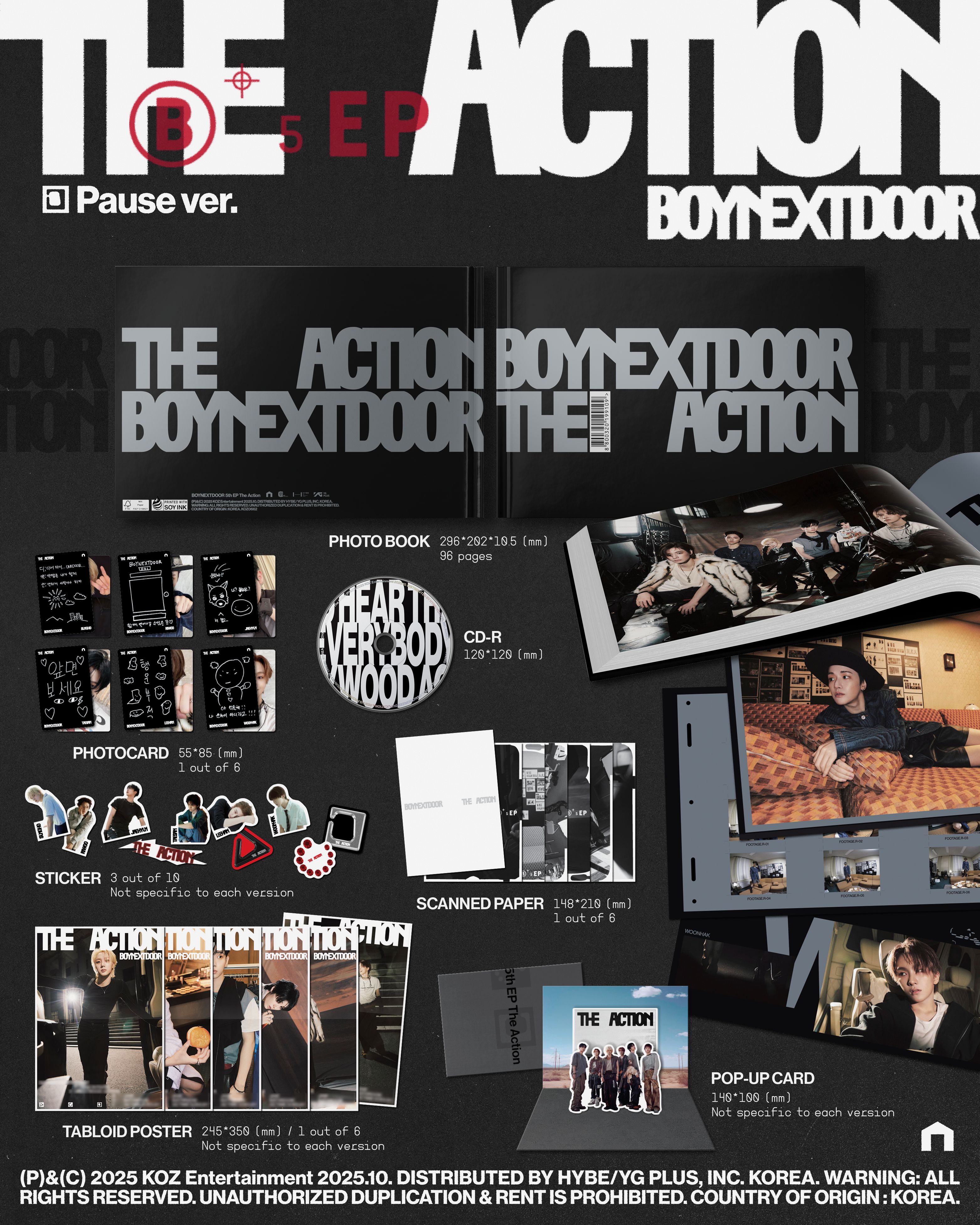 BOYNEXTDOOR * BOYNEXTDOOR 5th EP (The Action) [Pause ver
