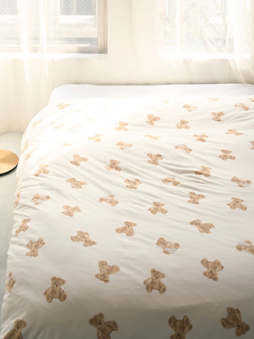 Sleep】ベア柄掛けカバー（シングル）(掛け布団カバー)｜ルームウェア
