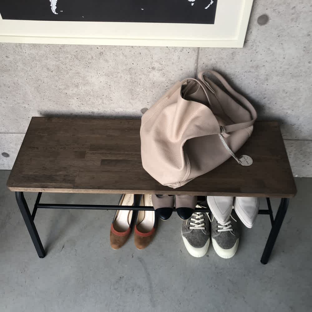 ラバーウッド玄関ベンチ 幅85cm 通販 - ディノス