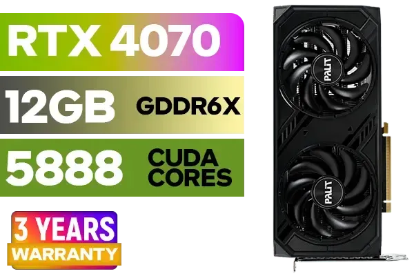 Buy Palit GeForce RTX 4070 Dual 12GB GDDR6X - High Performance