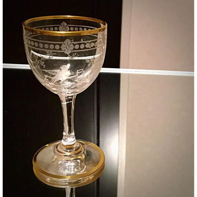 Baccarat - 極希少 1900's オールドバカラ ジャポニズム 金彩