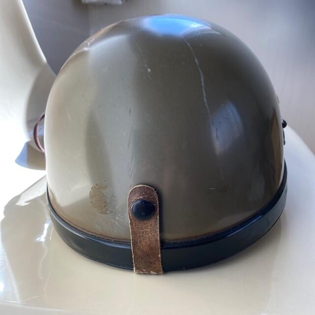 昭和レトロ】KUNOH クノー工業 半ヘルメット フジペンギン刻印有り