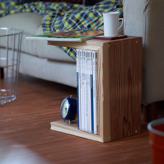 CO STOOL] 花台 棚 ラック スツール 無垢材 コの字の通販 by からっぽ