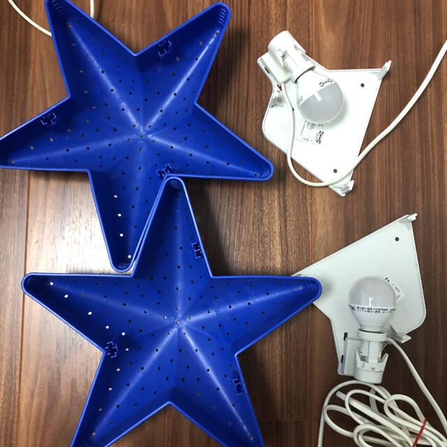 IKEA - イケア 星形ライト2個セット 使用品 一部欠けありの通販 by