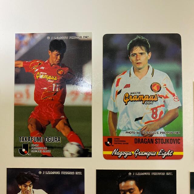 Jリーグカード ストイコビッチ 小倉 隆史他 名古屋グランパスエイト13