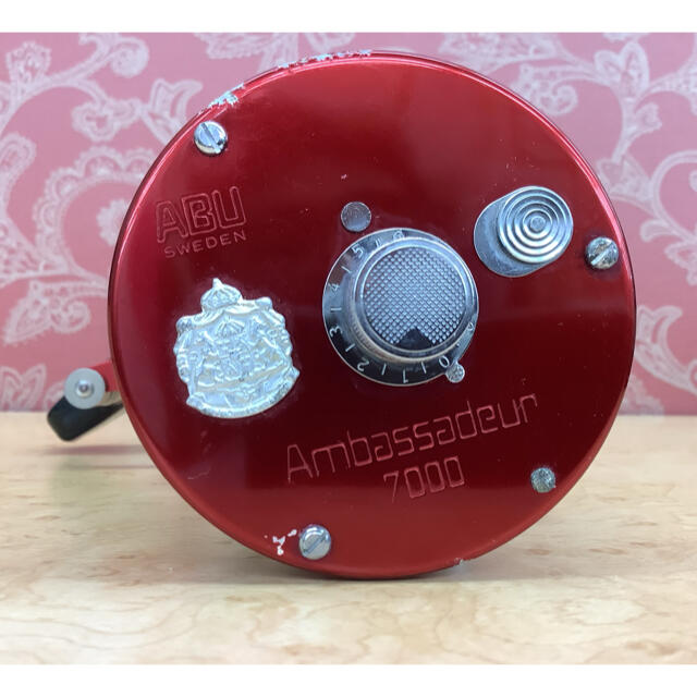 galcia - ABU ambassadeur 7000 アブガルシア リール ワインレッドの