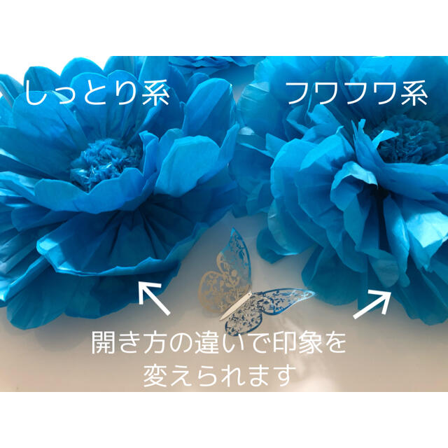 Francfranc - 特大ウォールフラワー5つセット 蝶付き 黒＆白