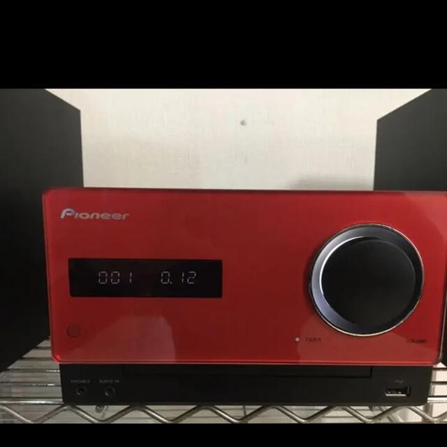 PIONEER - pioneer パイオニア スピーカー コンポ レッド 赤 X-CM31-R