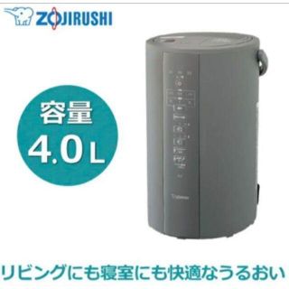 象印 - 【新品】 象印 加湿器 4L スチーム式グレー EE-DC50-HAの通販