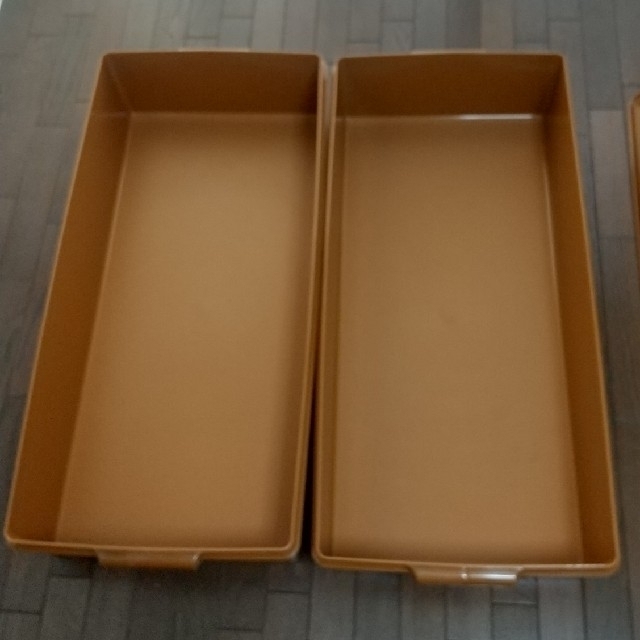 押入収納 着物収納 タッパーウェア ロングスーパーケース セピア 2個