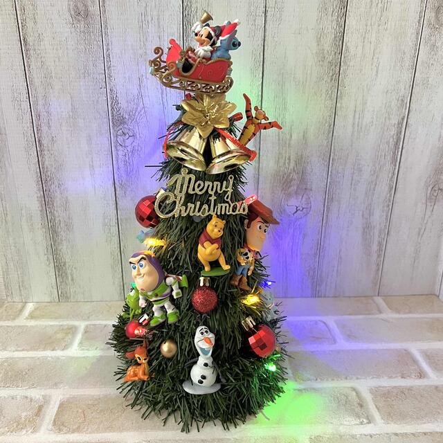 ディズニーキャラクター クリスマスツリー LEDライト フェイクグリーン