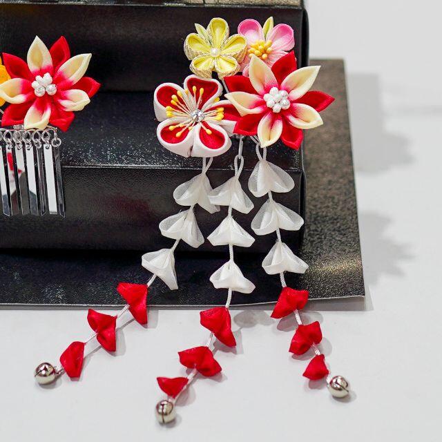 七五三 七歳 かんざしセット 髪飾り 女児用 日本製 ビラ NO35891の通販