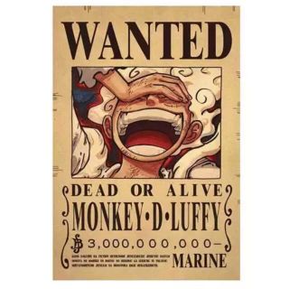 ワンピース 手配書 ルフィ ニカ 新四皇 ポスターの通販 by bbm｜ラクマ