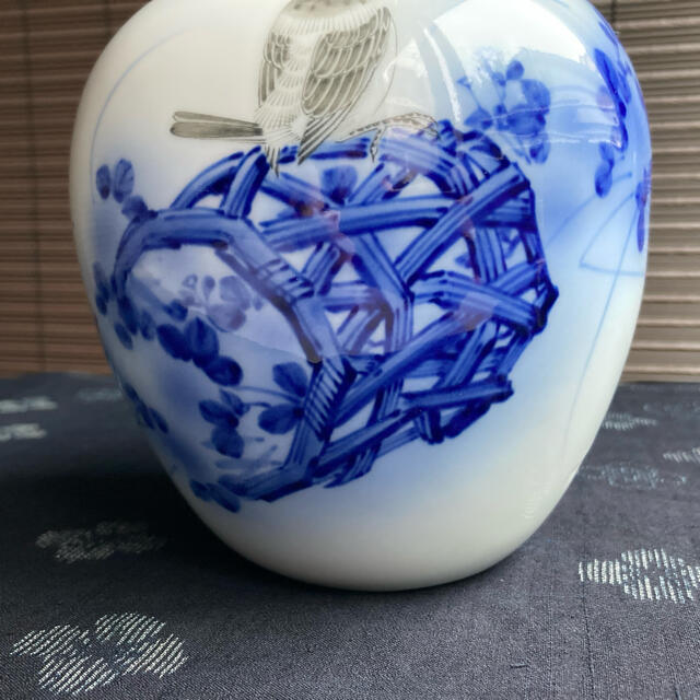 香蘭社 - 香蘭社 花瓶 有田焼 オールド香蘭社 鳥 かごの通販 by