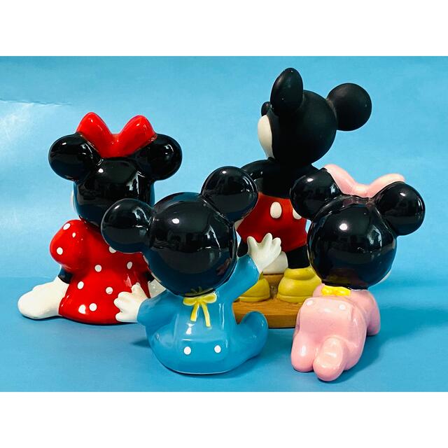 Disney - 【 美品 】Disney 陶器製 ミッキー・ミニー & ベビーミッキー