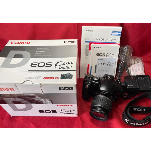 Canon - 箱付き Canon EOS KISS DIGITAL レンズKIT 一眼レフの通販 by