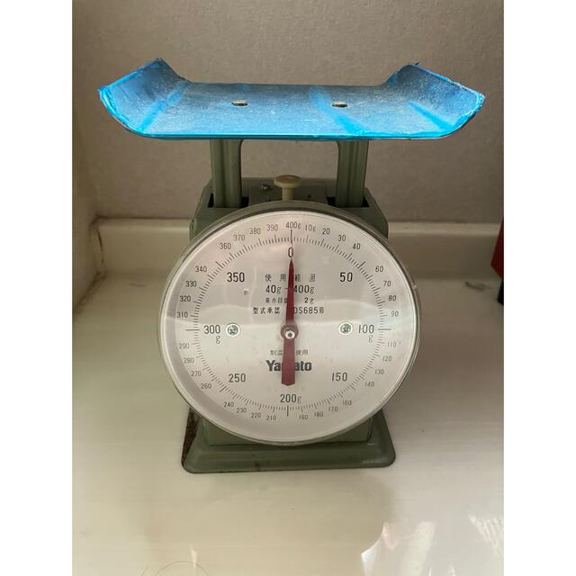 昭和レトロ/アンティーク雑貨】大和製衡/YAMATO 小型上皿はかり(秤)の