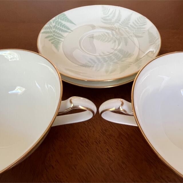 Noritake - 【未使用美品】ノリタケ☆グランヴェール 萌黄野☆C/S ペア